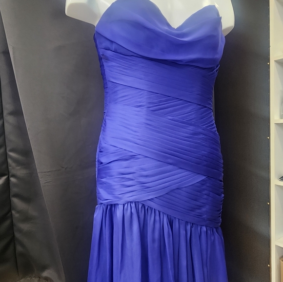 Prom Dress. Blue. US 6. - Picture 3 of 5